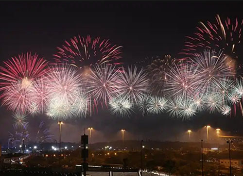 大安市焰火晚会